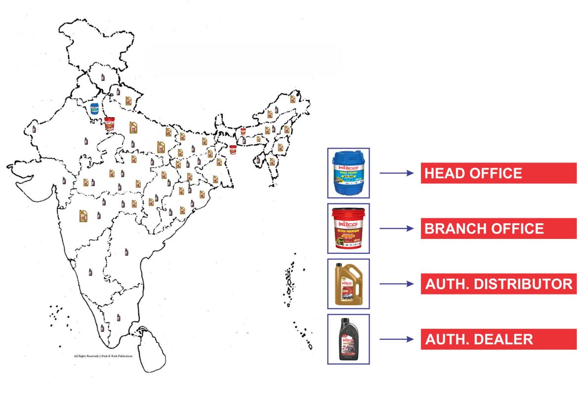 Nitco India Map